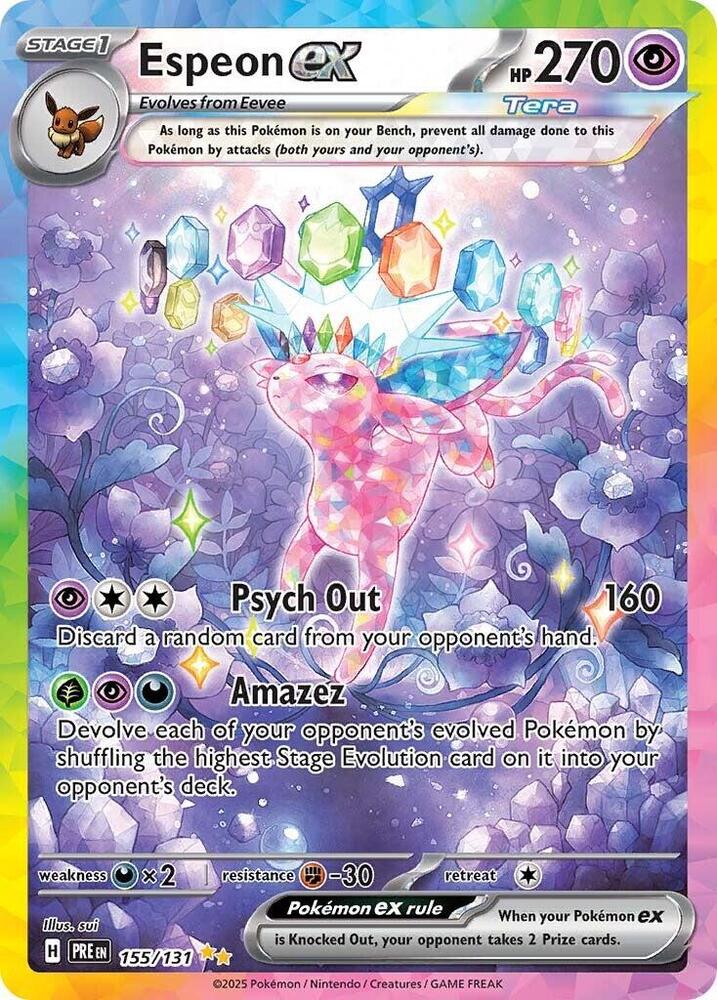 Espeon ex (155/131) [Scarlet & Violet: Prismatic Evolutions] | Good Games Cannington