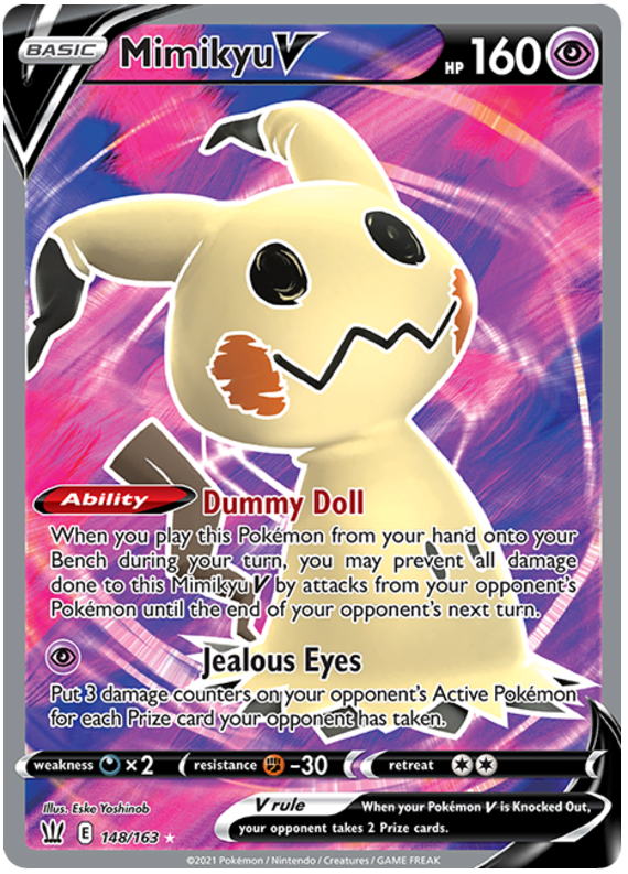 Mimikyu V (148/163) [Sword & Shield: Battle Styles] | Good Games Cannington