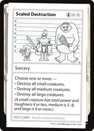 Scaled Destruction (2021 Edition) [Mystery Booster Playtest Cards] | Good Games Cannington