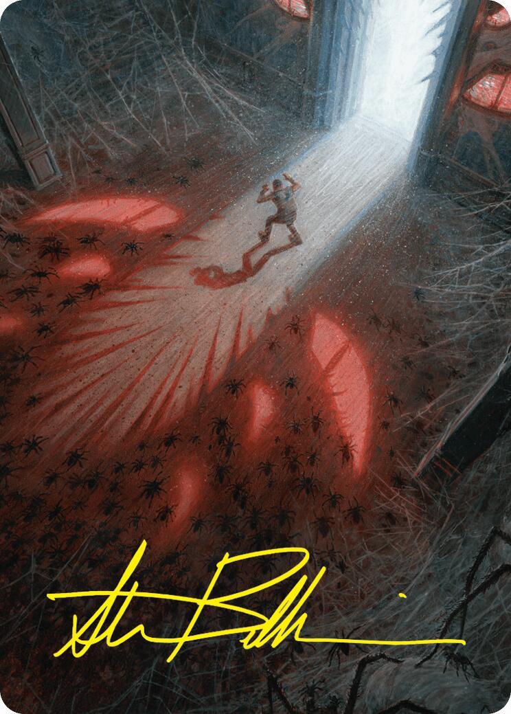 Fear My Authority Art Card (Gold-Stamped Signature) [Duskmourn: House of Horror Art Series] | Good Games Cannington