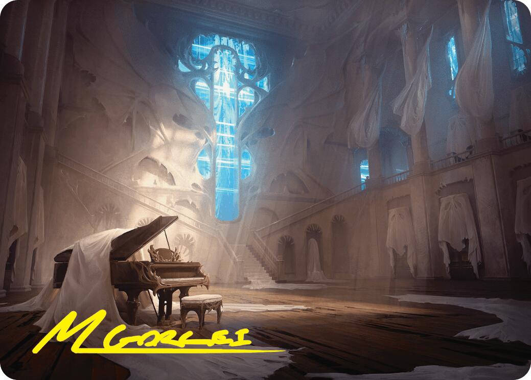 Plains Art Card (Gold-Stamped Signature) [Duskmourn: House of Horror Art Series] | Good Games Cannington