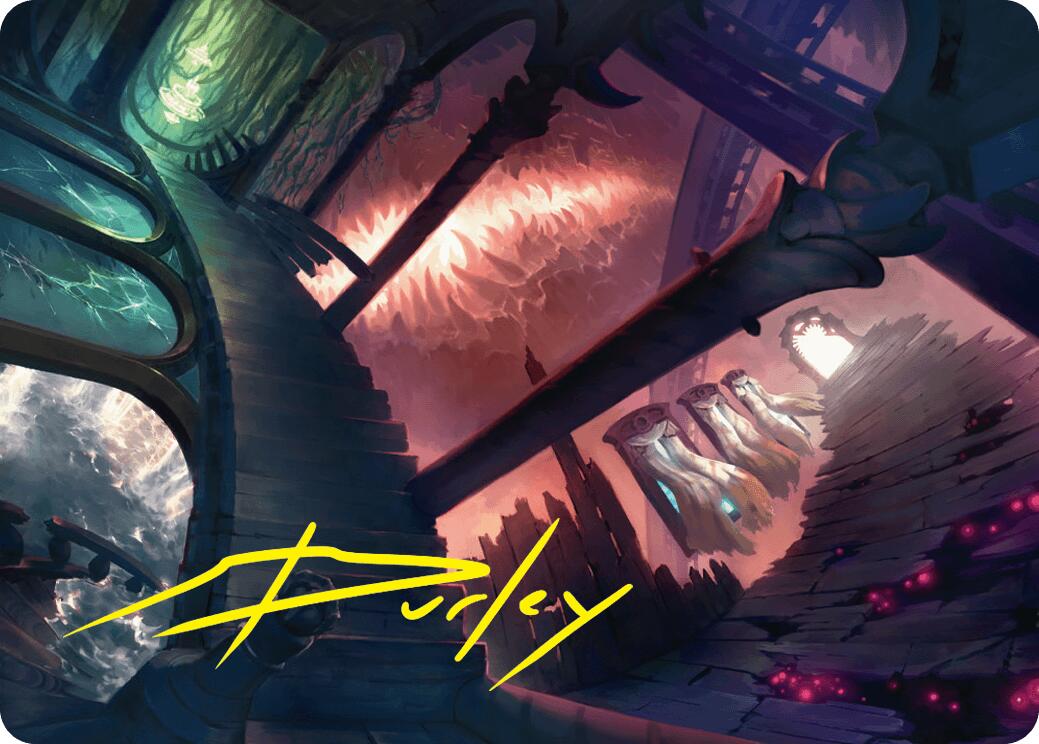 Terramorphic Expanse Art Card (Gold-Stamped Signature) [Duskmourn: House of Horror Art Series] | Good Games Cannington