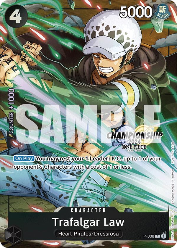 Trafalgar Law (P-038) (CS 2024 Event Pack Finalist) [One Piece Promotion Cards] | Good Games Cannington