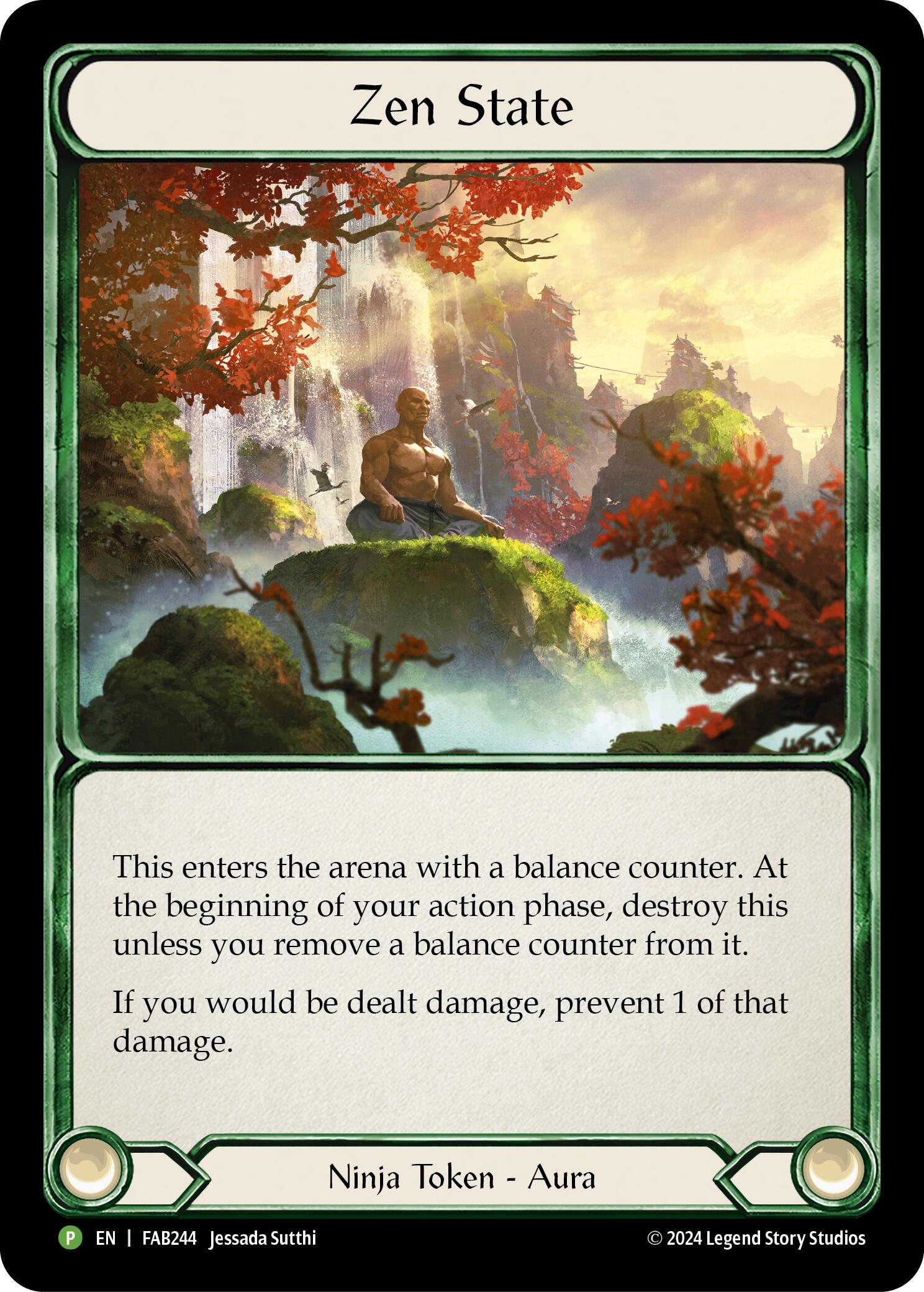 Zen State (Cold Foil) [FAB244] (Promo)  Rainbow Foil | Good Games Cannington