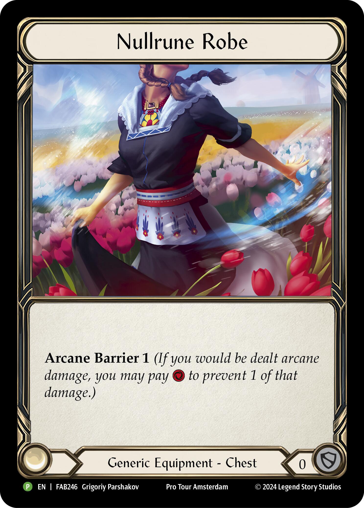 Nullrune Robe (Cold Foil) [FAB246] (Promo)  Rainbow Foil | Good Games Cannington