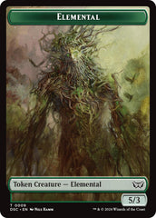 Elemental // Bird Double-Sided Token [Duskmourn: House of Horror Commander Tokens] | Good Games Cannington