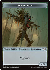 Fractal // Scarecrow Double-Sided Token [Duskmourn: House of Horror Commander Tokens] | Good Games Cannington