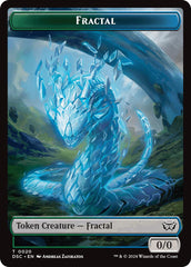 Fractal // Scarecrow Double-Sided Token [Duskmourn: House of Horror Commander Tokens] | Good Games Cannington