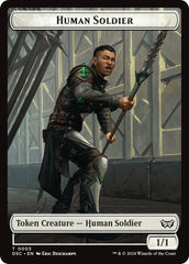 Human Soldier // Scarecrow Double-Sided Token [Duskmourn: House of Horror Commander Tokens] | Good Games Cannington