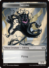 Inkling // Scarecrow Double-Sided Token [Duskmourn: House of Horror Commander Tokens] | Good Games Cannington
