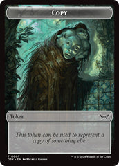 Shark // Copy Double-Sided Token [Duskmourn: House of Horror Commander Tokens] | Good Games Cannington