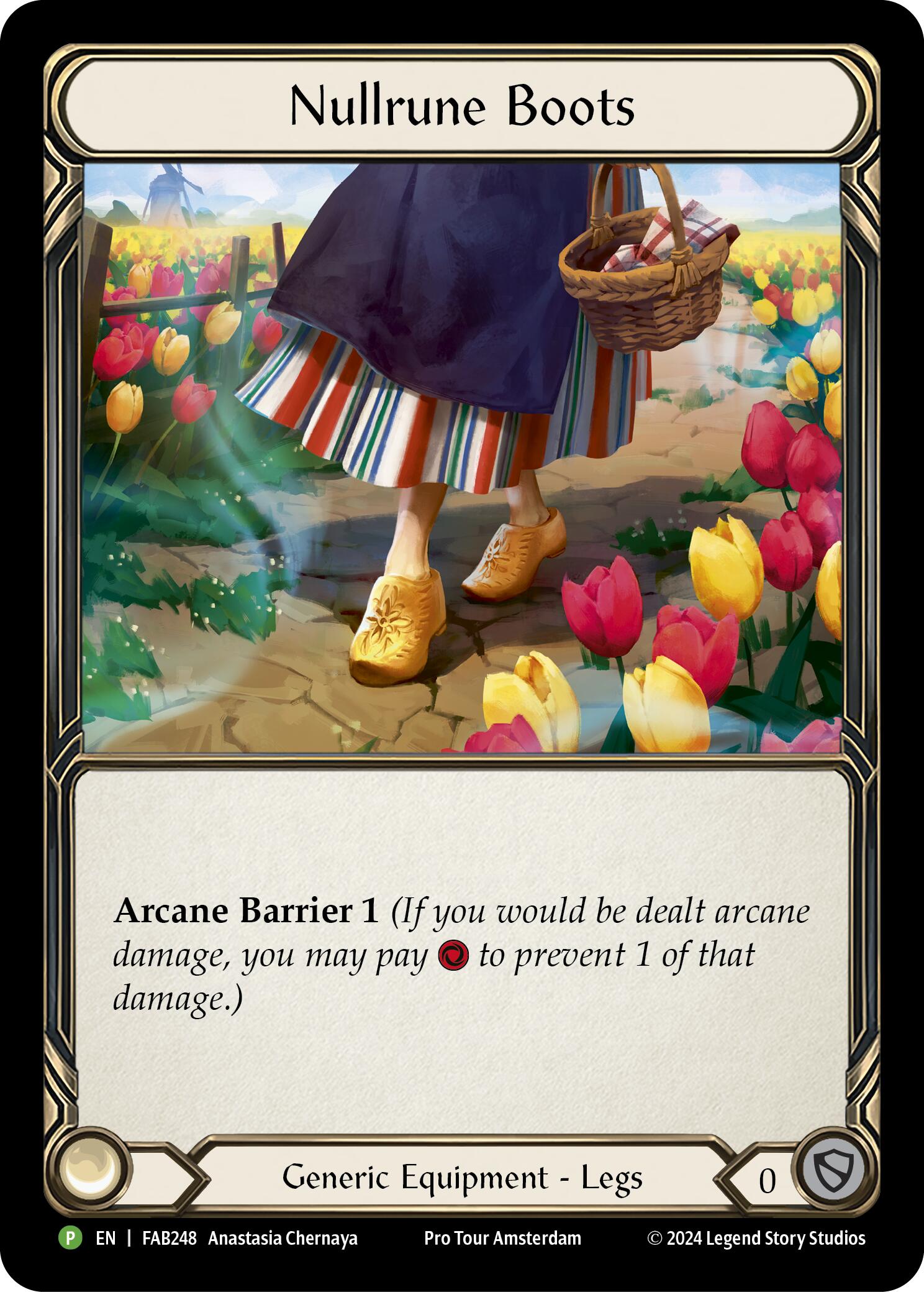 Nullrune Boots (Cold Foil) [FAB248] (Promo)  Rainbow Foil | Good Games Cannington