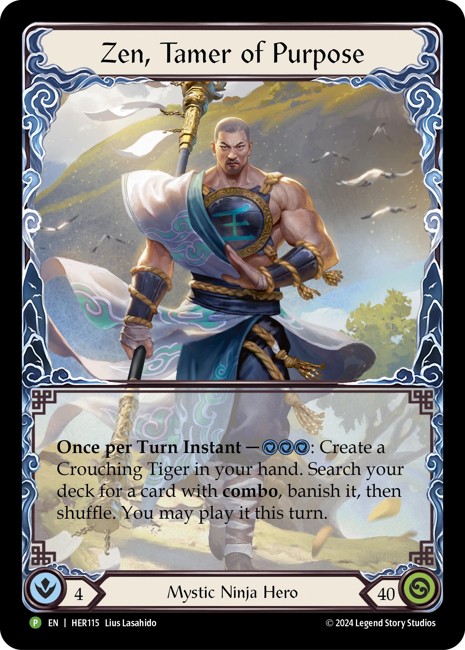 Zen, Tamer of Purpose (Cold Foil) [HER115] (Promo)  Rainbow Foil | Good Games Cannington