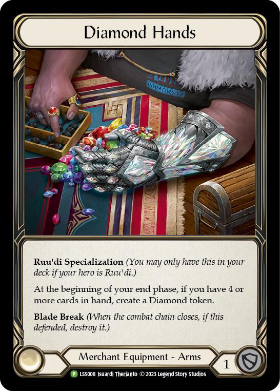 Diamond Hands (Cold Foil) [LSS008] (Promo)  Rainbow Foil | Good Games Cannington