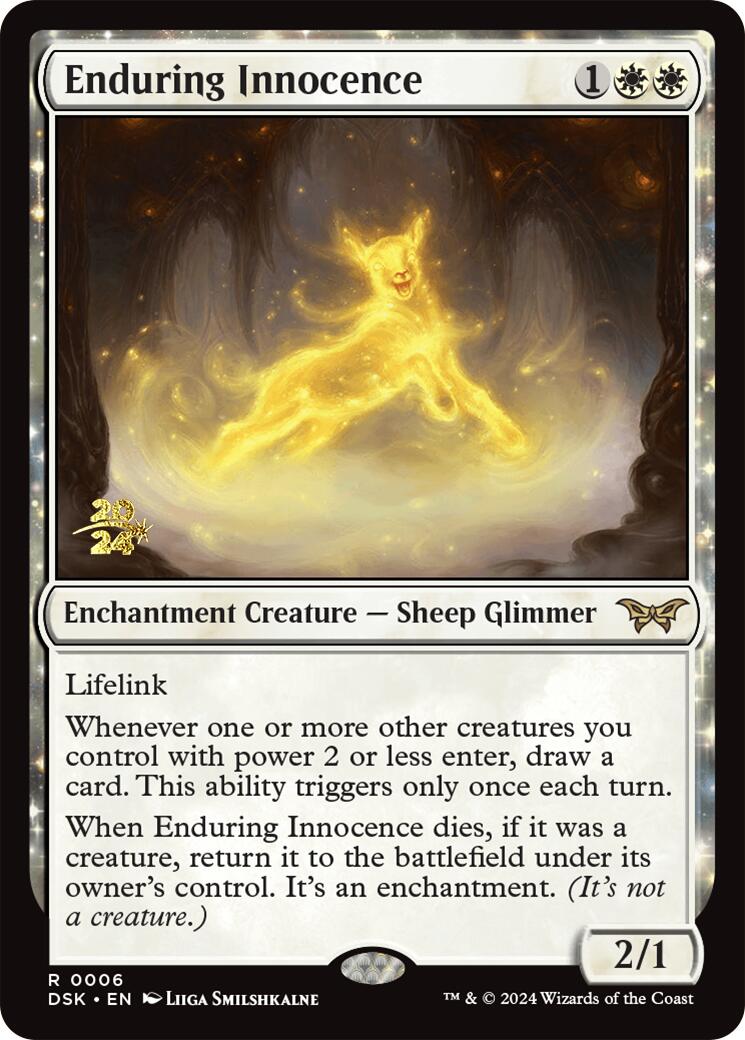 Enduring Innocence [Duskmourn: House of Horror Prerelease Promos] | Good Games Cannington