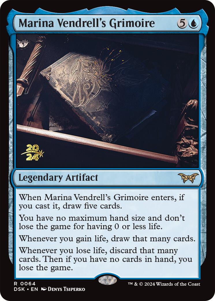 Marina Vendrell's Grimoire [Duskmourn: House of Horror Prerelease Promos] | Good Games Cannington