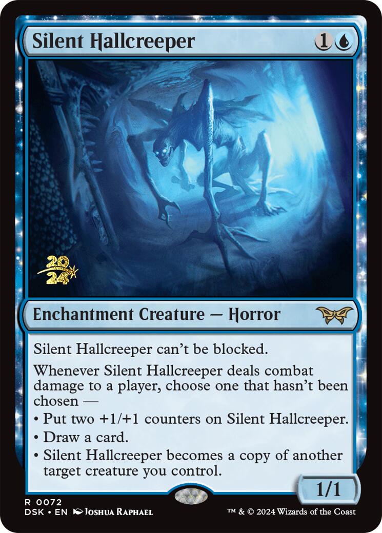 Silent Hallcreeper [Duskmourn: House of Horror Prerelease Promos] | Good Games Cannington