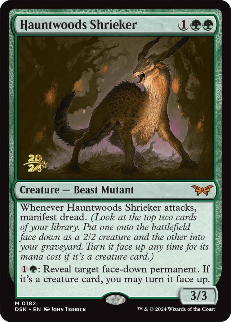 Hauntwoods Shrieker [Duskmourn: House of Horror Prerelease Promos] | Good Games Cannington