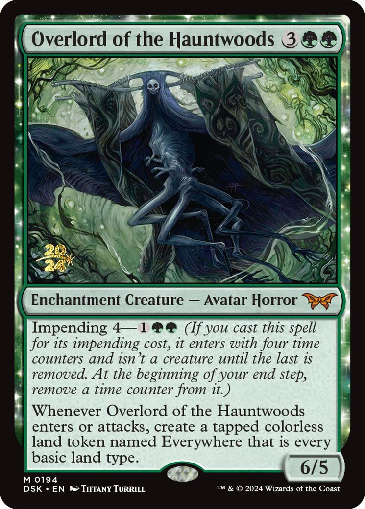 Overlord of the Hauntwoods [Duskmourn: House of Horror Prerelease Promos] | Good Games Cannington