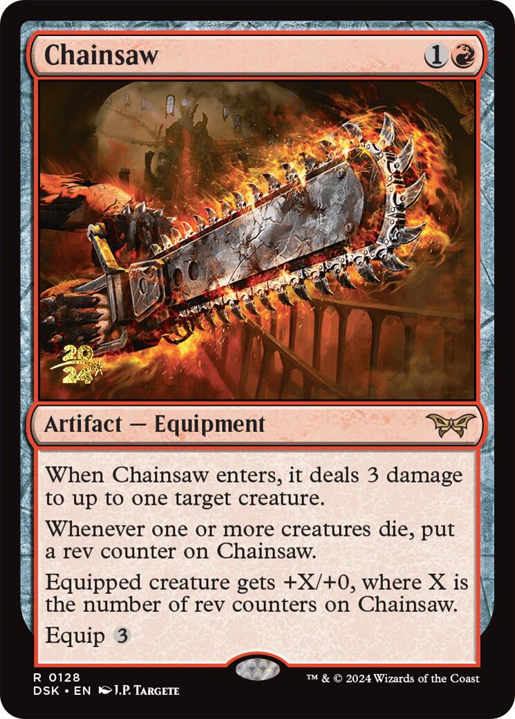 Chainsaw [Duskmourn: House of Horror Prerelease Promos] | Good Games Cannington