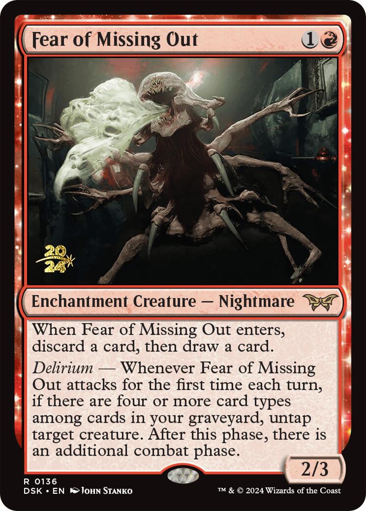 Fear of Missing Out [Duskmourn: House of Horror Prerelease Promos] | Good Games Cannington