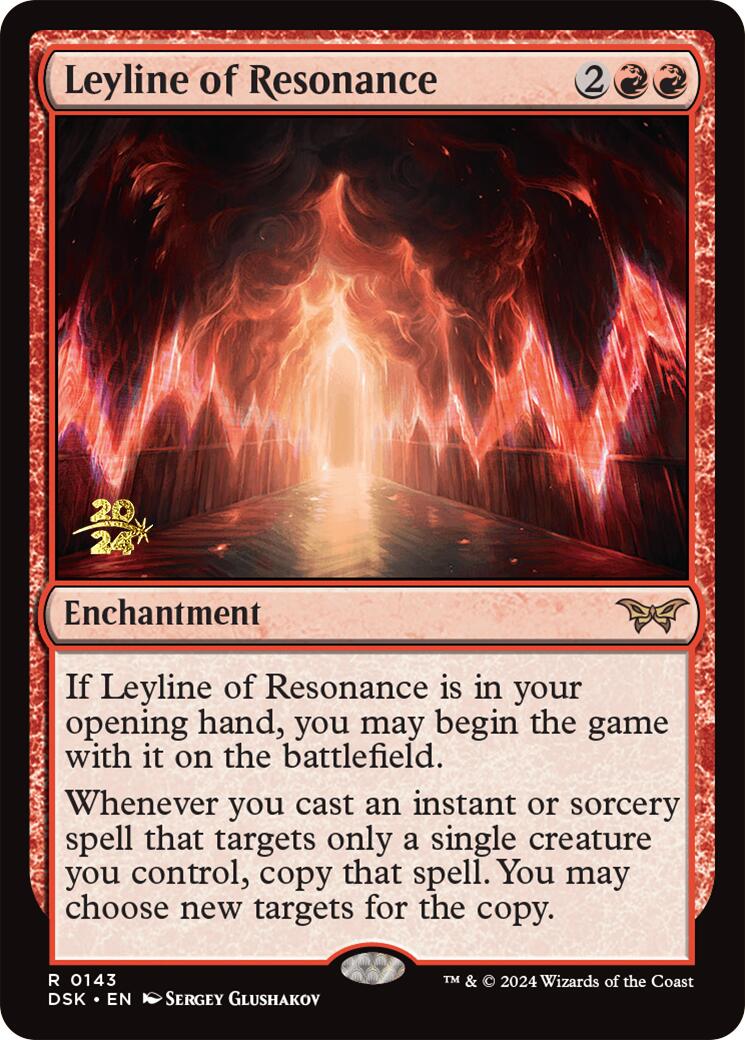 Leyline of Resonance [Duskmourn: House of Horror Prerelease Promos] | Good Games Cannington