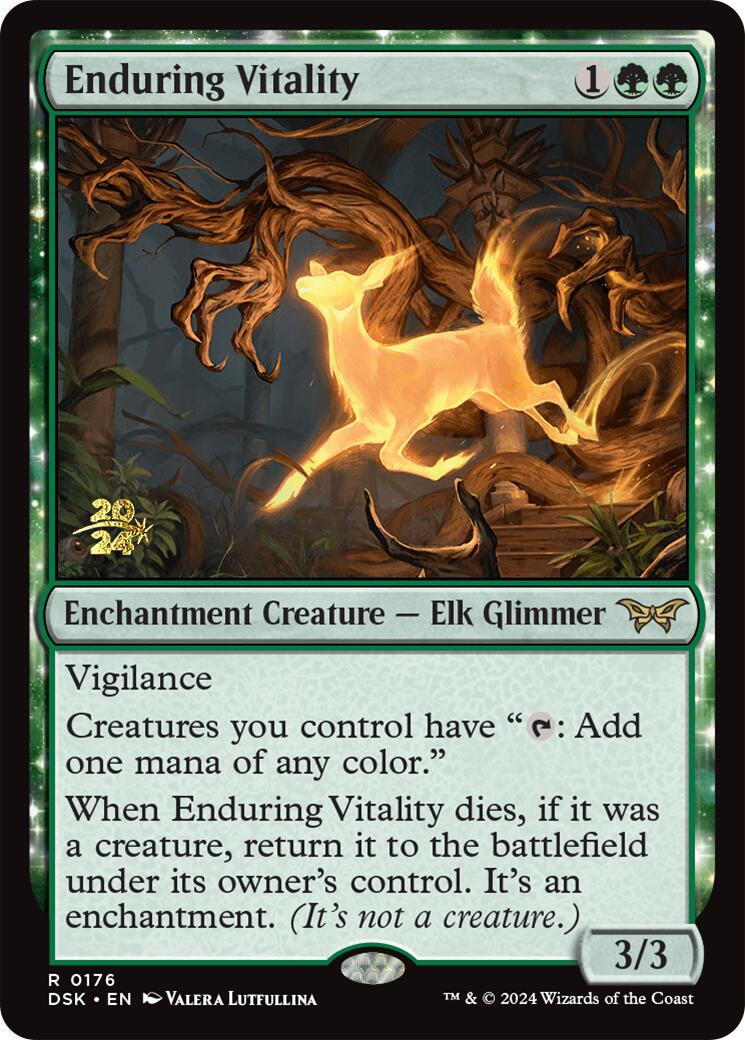 Enduring Vitality [Duskmourn: House of Horror Prerelease Promos] | Good Games Cannington