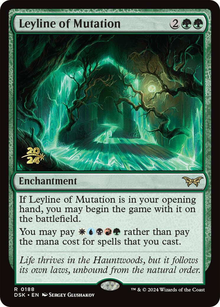 Leyline of Mutation [Duskmourn: House of Horror Prerelease Promos] | Good Games Cannington