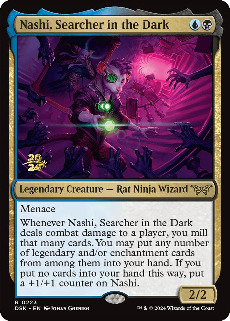 Nashi, Searcher in the Dark [Duskmourn: House of Horror Prerelease Promos] | Good Games Cannington