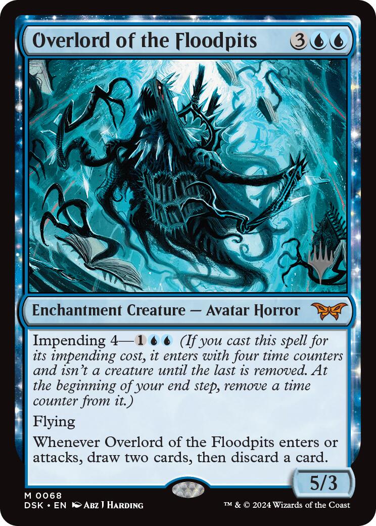 Overlord of the Floodpits (Promo Pack) [Duskmourn: House of Horror Promos] | Good Games Cannington