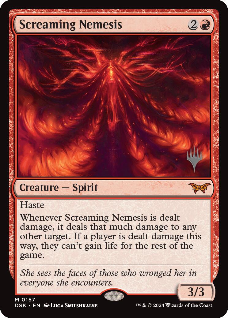 Screaming Nemesis (Promo Pack) [Duskmourn: House of Horror Promos] | Good Games Cannington