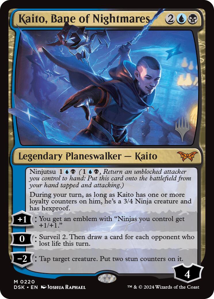 Kaito, Bane of Nightmares (Promo Pack) [Duskmourn: House of Horror Promos] | Good Games Cannington