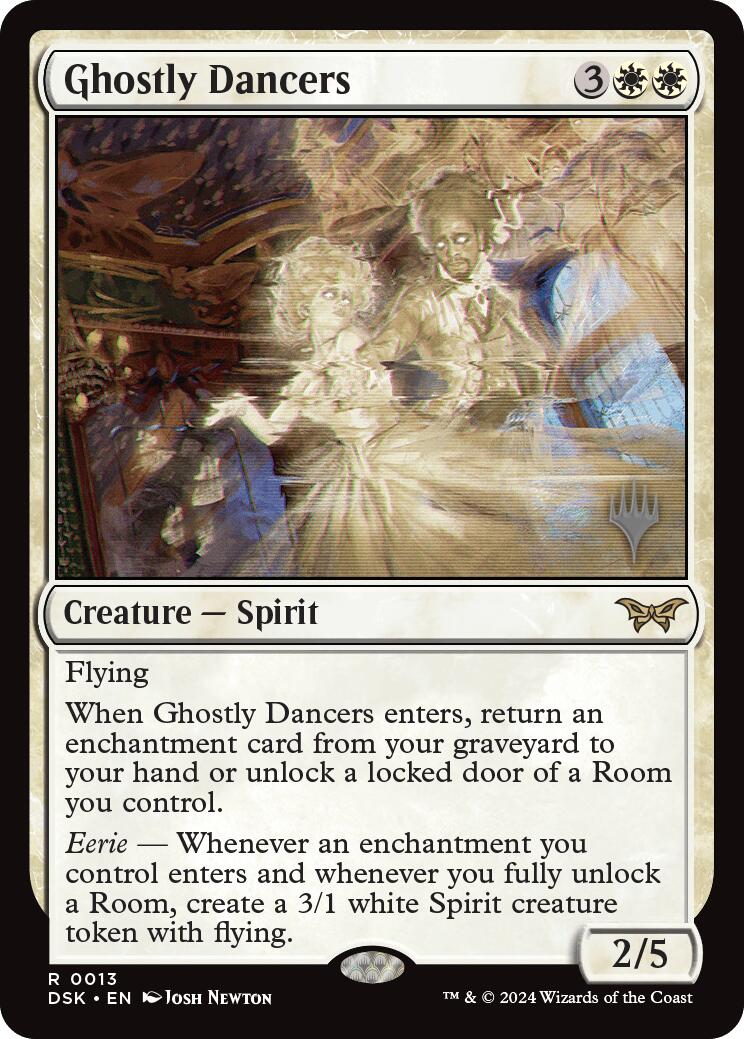 Ghostly Dancers (Promo Pack) [Duskmourn: House of Horror Promos] | Good Games Cannington