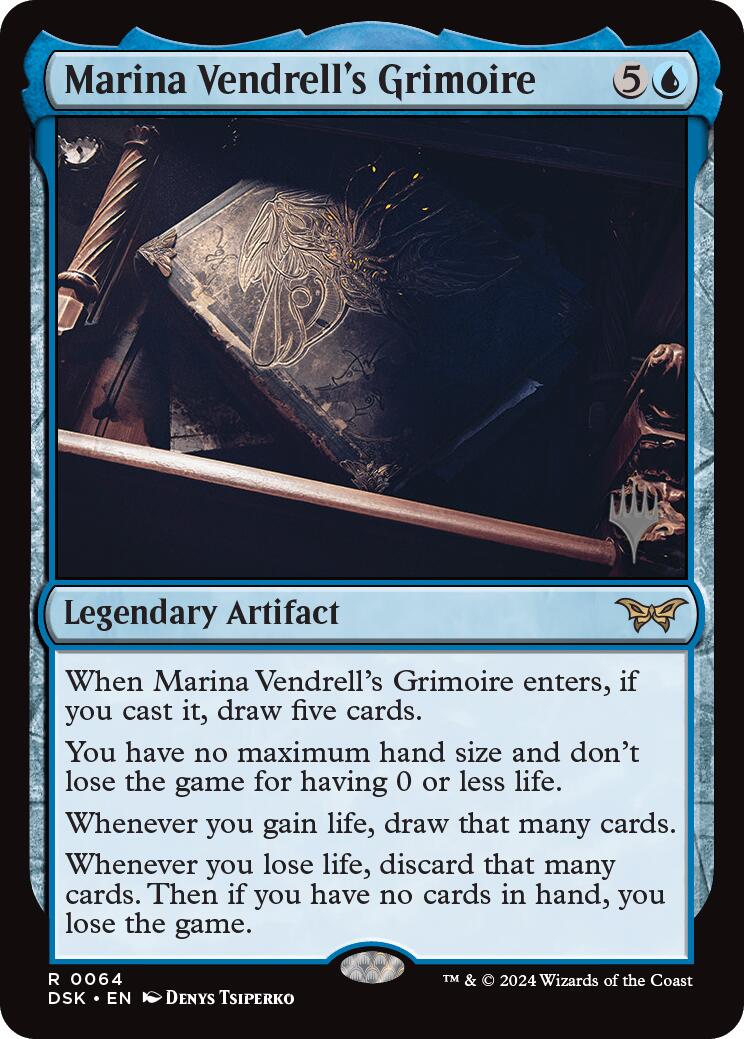 Marina Vendrell's Grimoire (Promo Pack) [Duskmourn: House of Horror Promos] | Good Games Cannington
