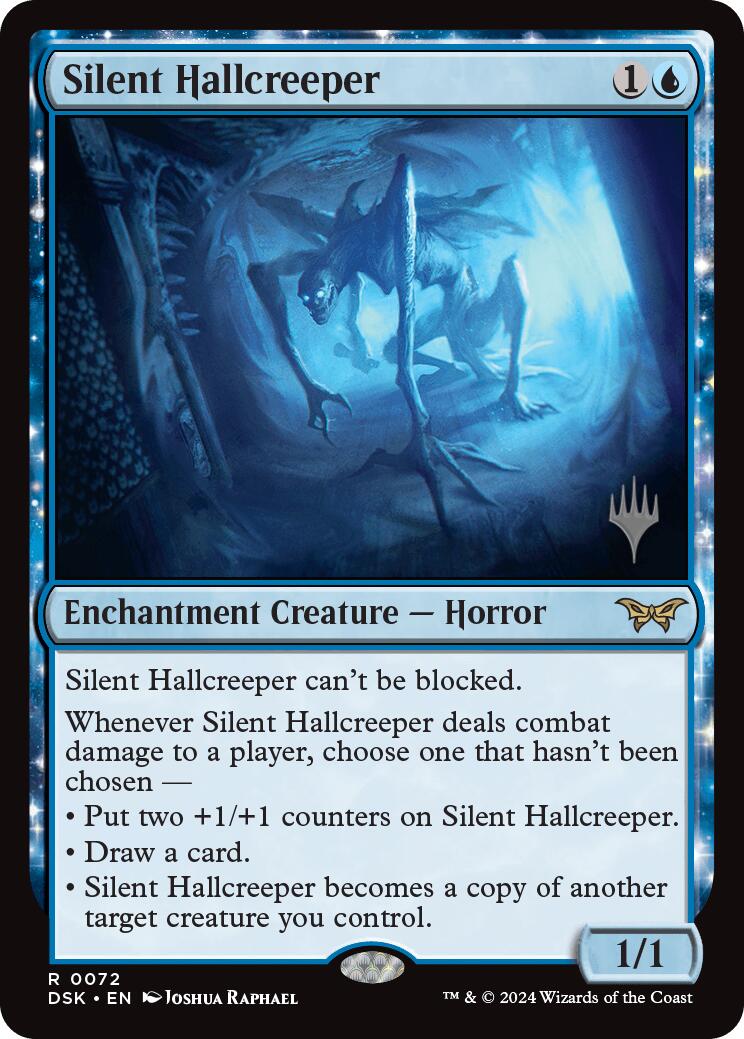 Silent Hallcreeper (Promo Pack) [Duskmourn: House of Horror Promos] | Good Games Cannington