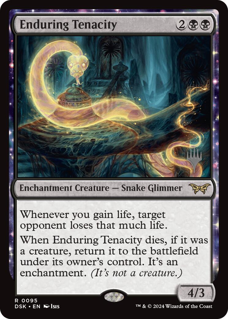 Enduring Tenacity (Promo Pack) [Duskmourn: House of Horror Promos] | Good Games Cannington