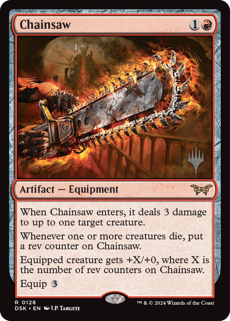 Chainsaw (Promo Pack) [Duskmourn: House of Horror Promos] | Good Games Cannington