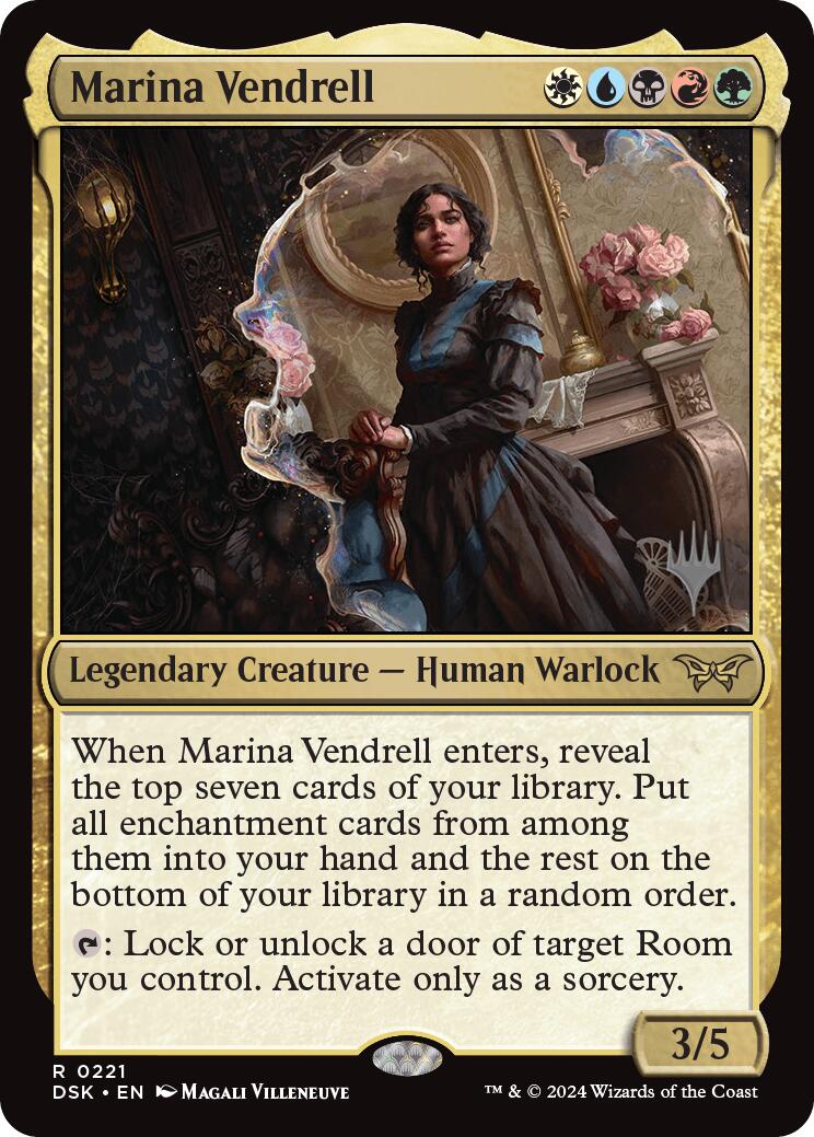 Marina Vendrell (Promo Pack) [Duskmourn: House of Horror Promos] | Good Games Cannington