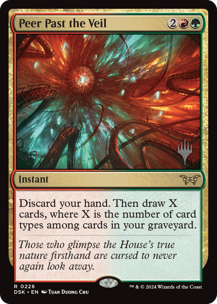 Peer Past the Veil (Promo Pack) [Duskmourn: House of Horror Promos] | Good Games Cannington