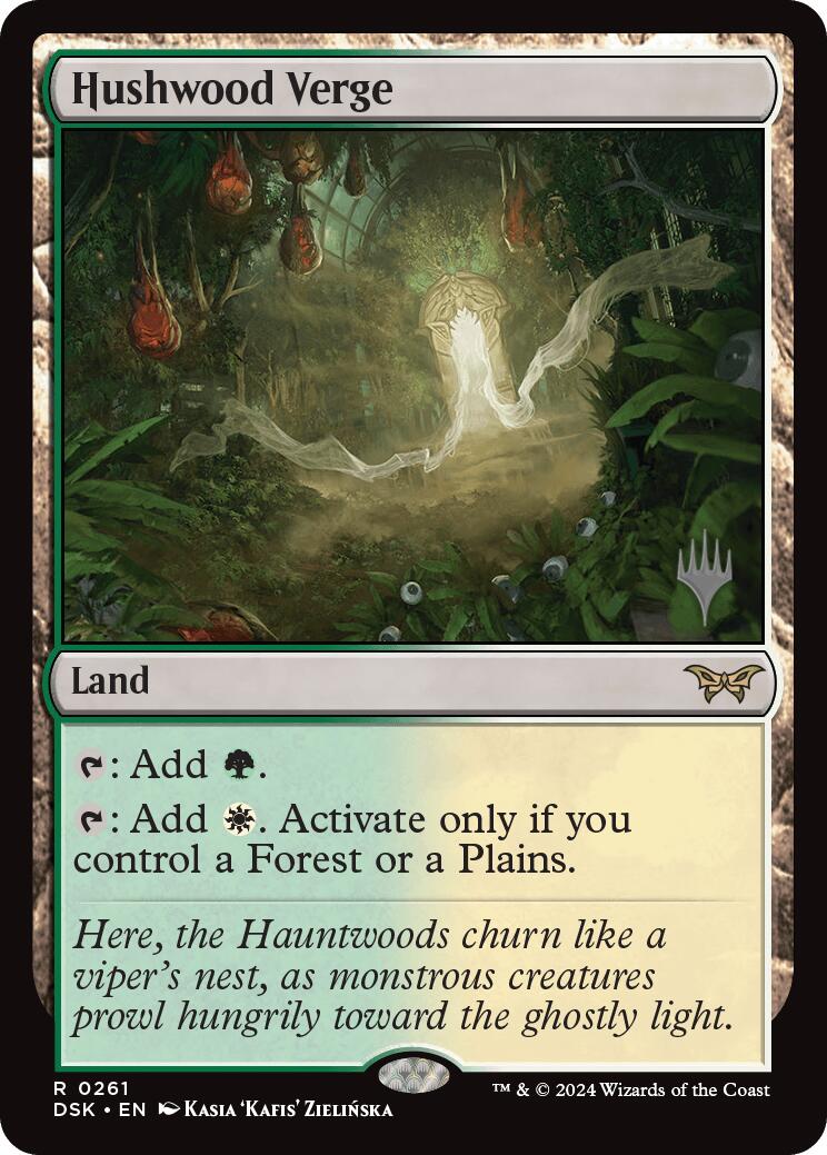 Hushwood Verge (Promo Pack) [Duskmourn: House of Horror Promos] | Good Games Cannington