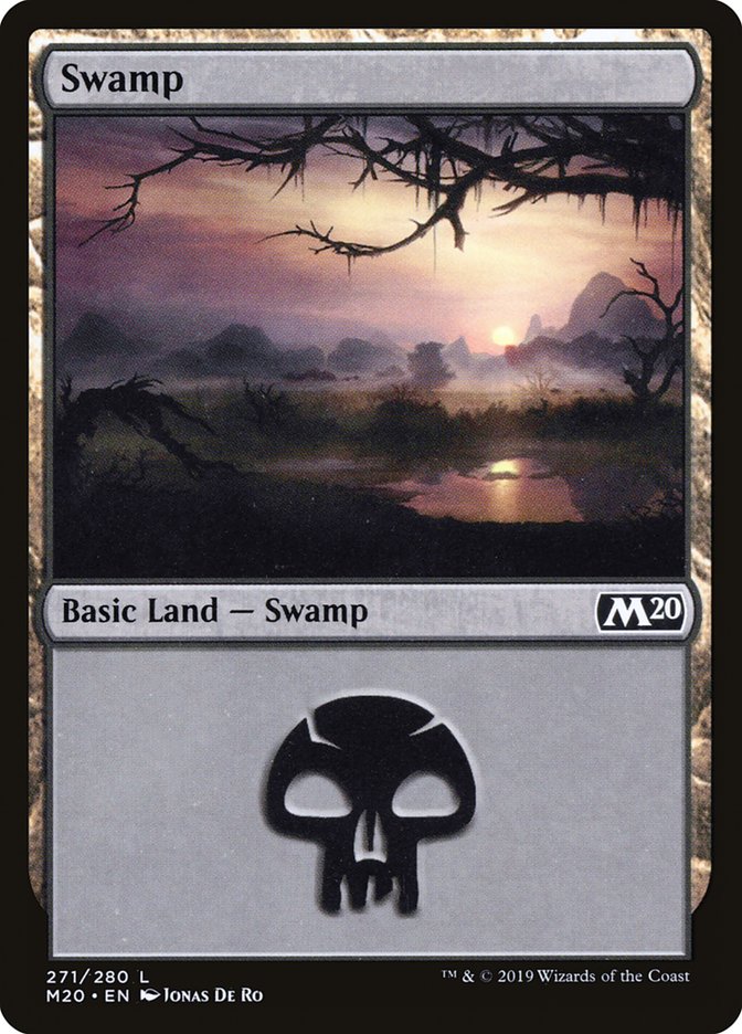 Swamp (271) [Core Set 2020] | Good Games Cannington