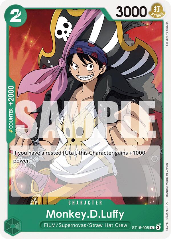 Monkey.D.Luffy [Starter Deck: GREEN Uta] | Good Games Cannington
