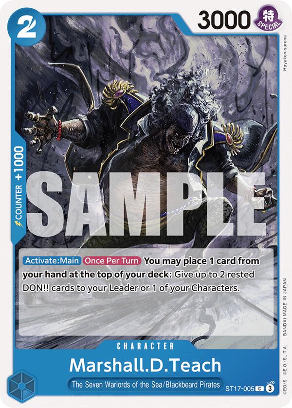 Marshall.D.Teach [Starter Deck: Blue Donquixote Doflamingo] | Good Games Cannington