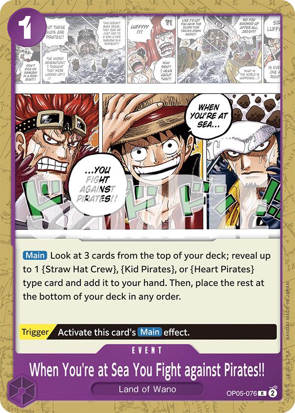When You're at Sea You Fight against Pirates!! [Starter Deck: PURPLE Monkey.D.Luffy] | Good Games Cannington