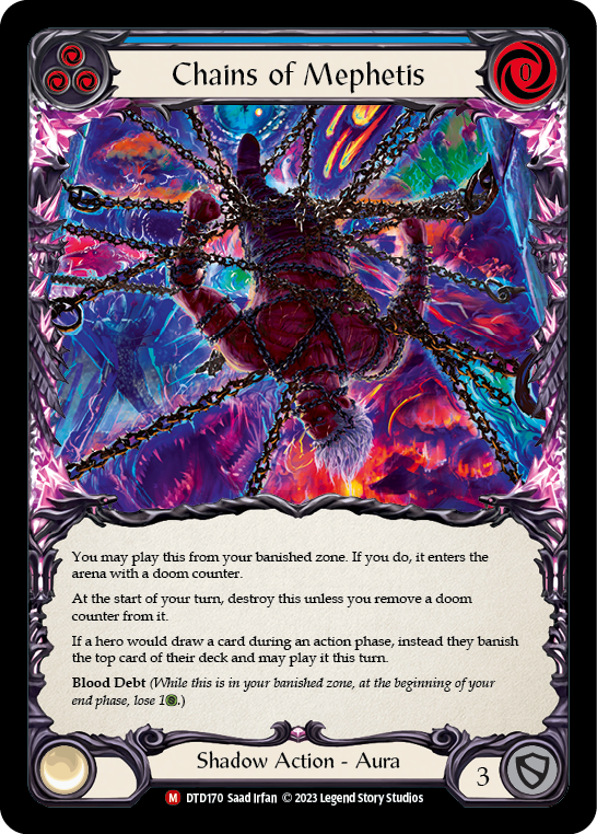 Chains of Mephetis [DTD170] (Dusk Till Dawn)  Rainbow Foil | Good Games Cannington