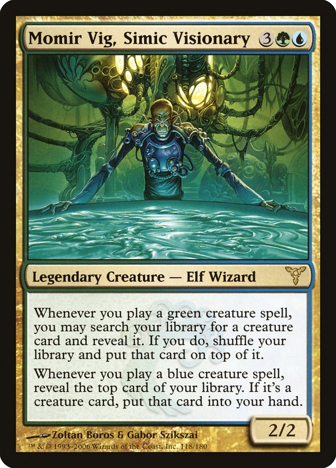 Momir Vig, Simic Visionary 118/180 (Dissension)  | Good Games Cannington