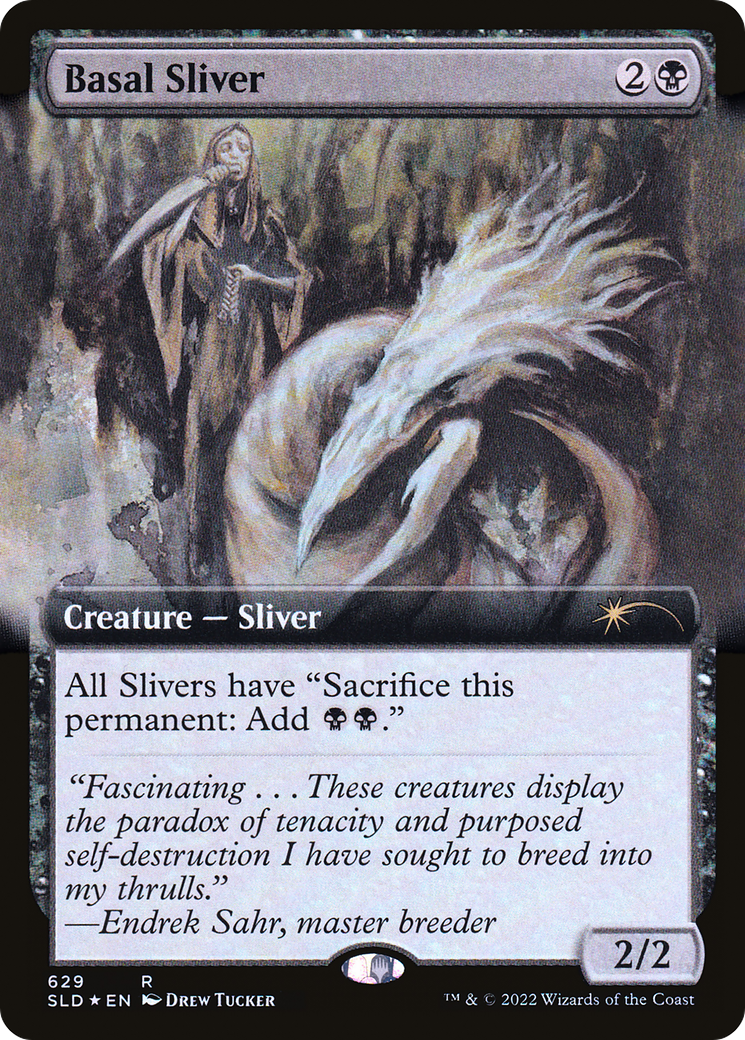 Basal Sliver (Extended Art) [Secret Lair Drop Promos] | Good Games Cannington
