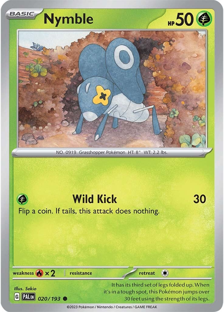 Nymble (020/193) [Scarlet & Violet: Paldea Evolved] | Good Games Cannington