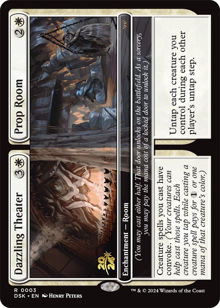 Dazzling Theater // Prop Room [Duskmourn: House of Horror Prerelease Promos] | Good Games Cannington