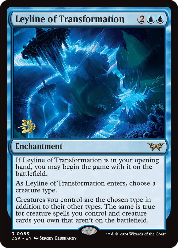 Leyline of Transformation [Duskmourn: House of Horror Prerelease Promos] | Good Games Cannington